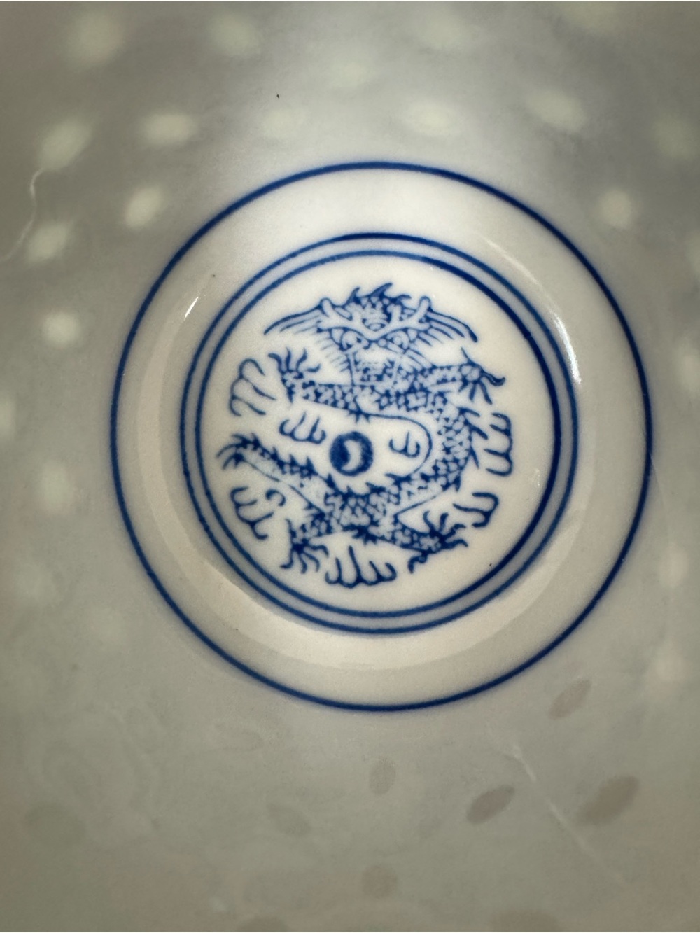 3 Jingdezhen Porcelain Dinner Plates 9” 6 Matching Porcelain Rice Bowls Dragon - Picture 2 of 16